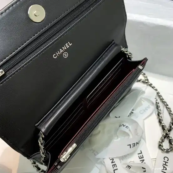 First Bag Ru NEW CHANEL LAMBSKIN WALLET CHAIN EDITION 0628